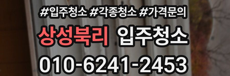 상성북리 이사청소