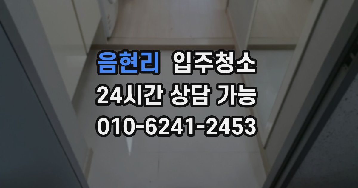음현리 입주청소