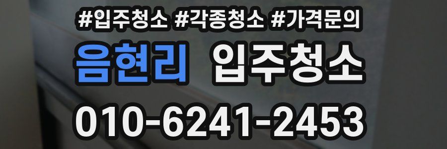 음현리 이사청소