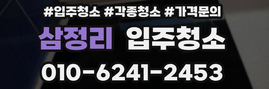 삼정리 이사청소