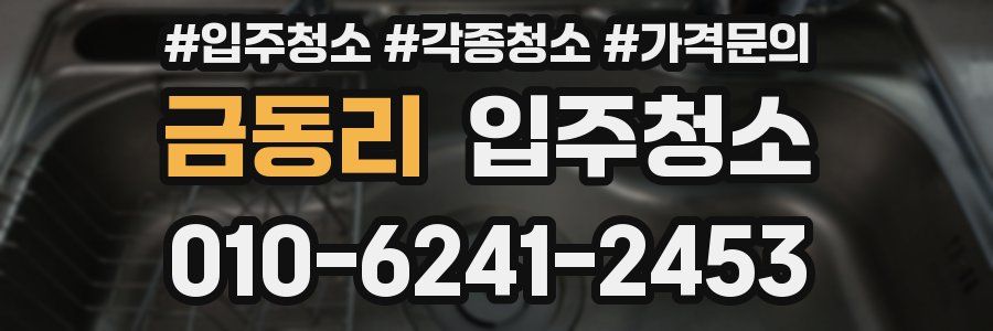 금동리 이사청소