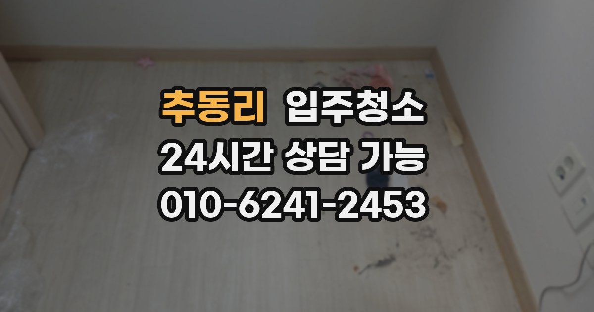 추동리 입주청소