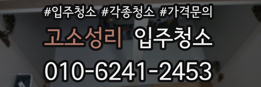 고소성리 이사청소