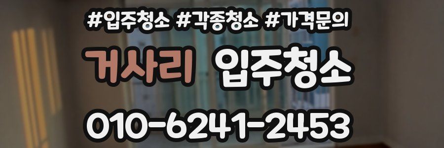 거사리 이사청소