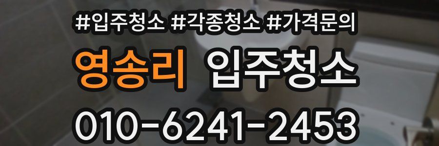 영송리 이사청소