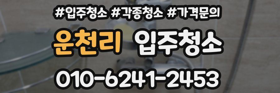 운천리 이사청소