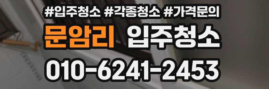 문암리 이사청소