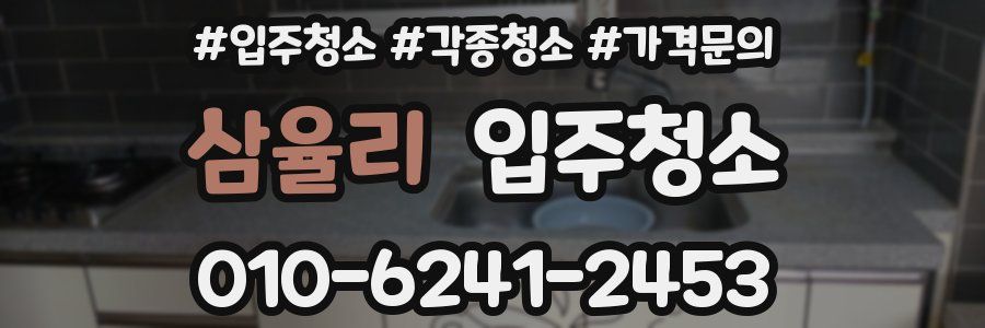 삼율리 이사청소