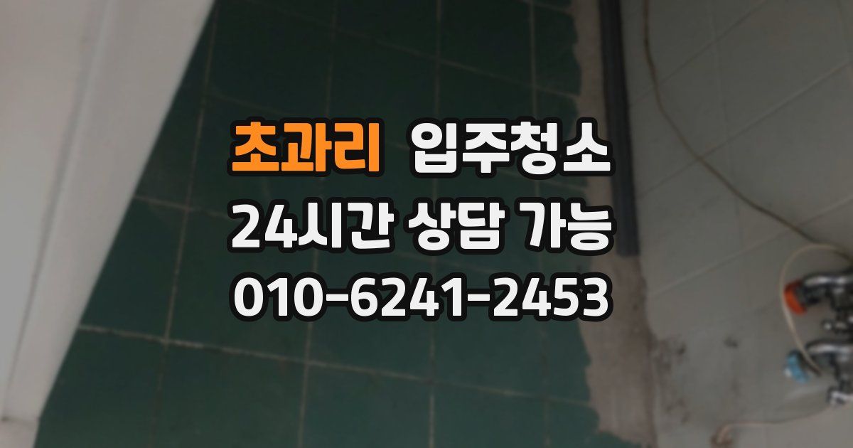 초과리 입주청소