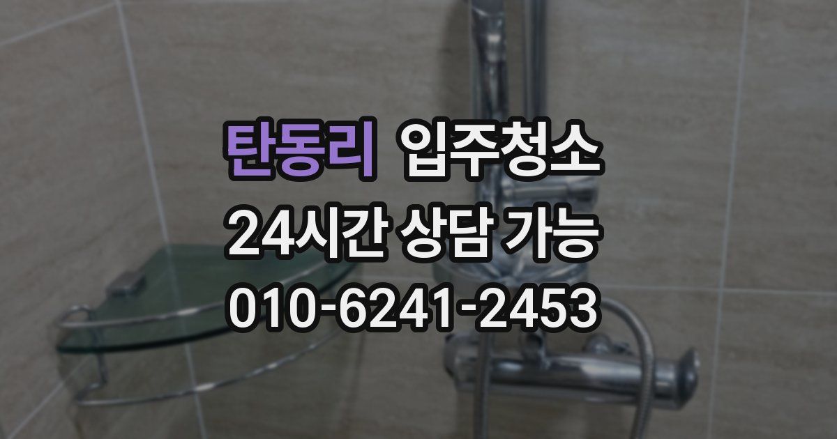 탄동리 입주청소