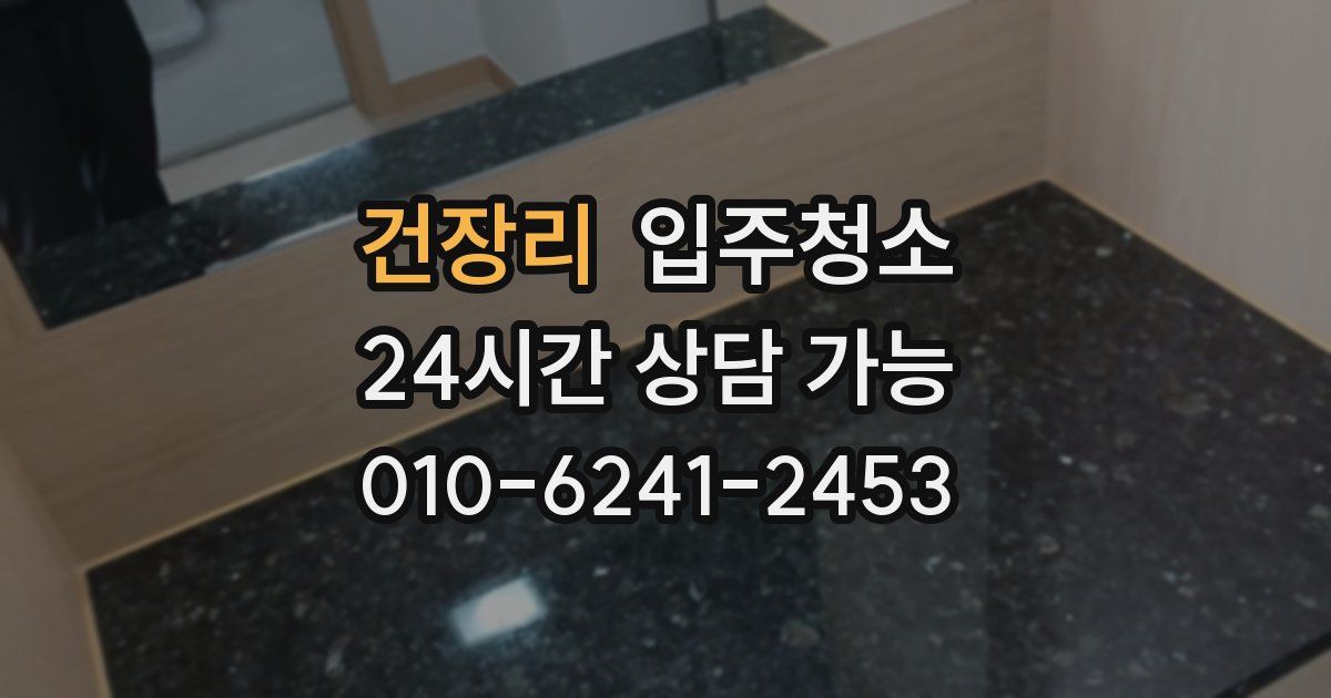 건장리 입주청소