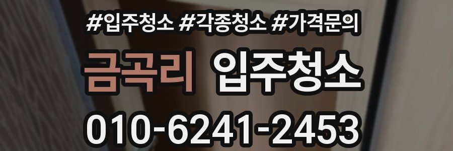 금곡리 이사청소