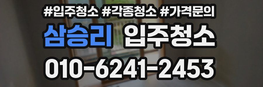 삼승리 이사청소