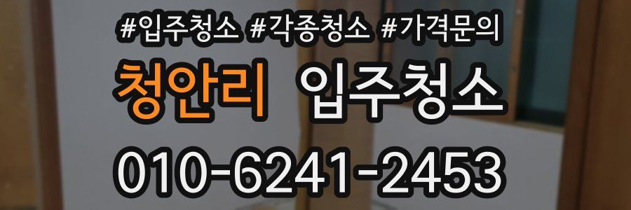 청안리 이사청소