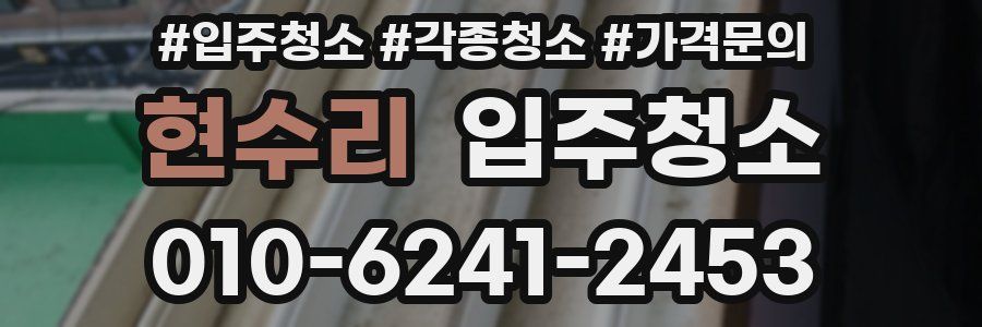 현수리 이사청소