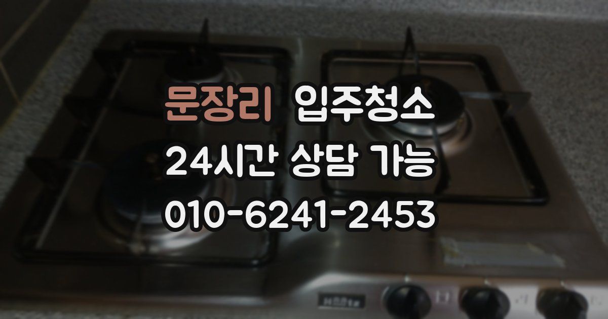 문장리 입주청소