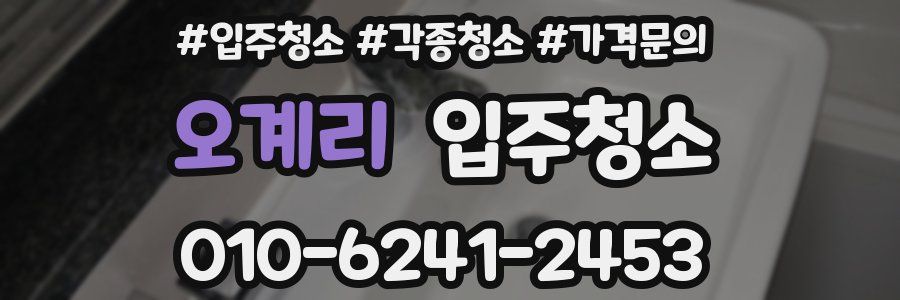 오계리 이사청소