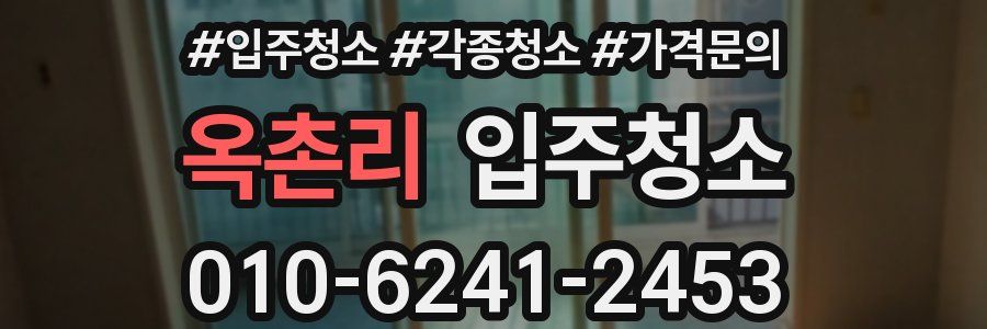 옥촌리 이사청소