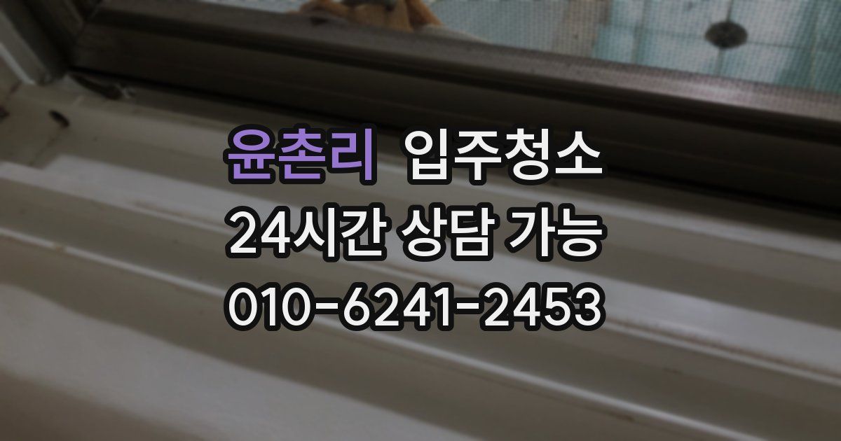 윤촌리 입주청소