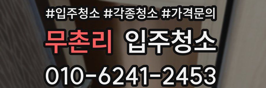 무촌리 이사청소