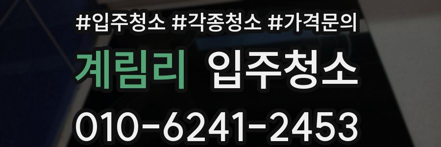 계림리 이사청소