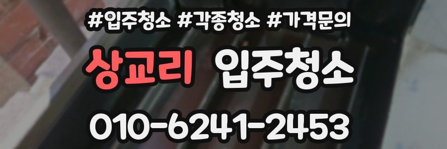 상교리 이사청소