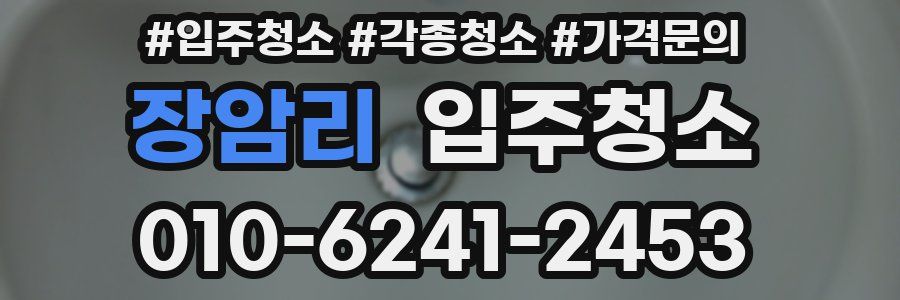 장암리 이사청소