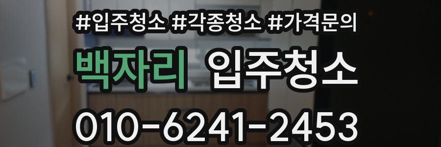 백자리 이사청소