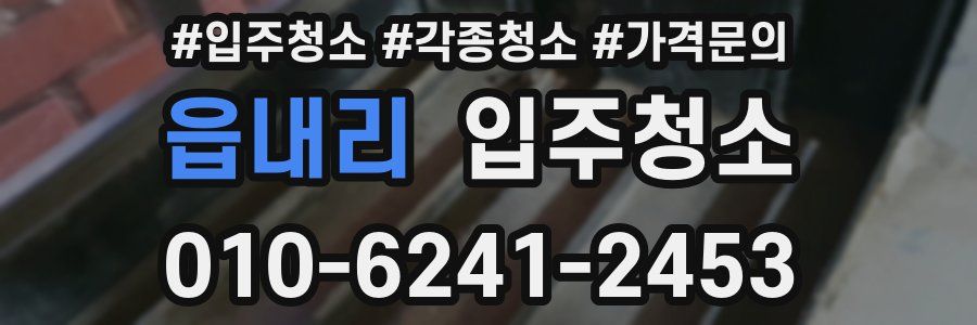 읍내리 이사청소