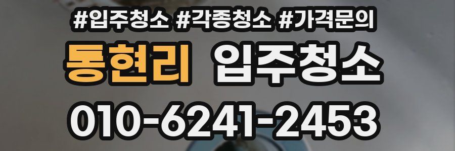 통현리 이사청소