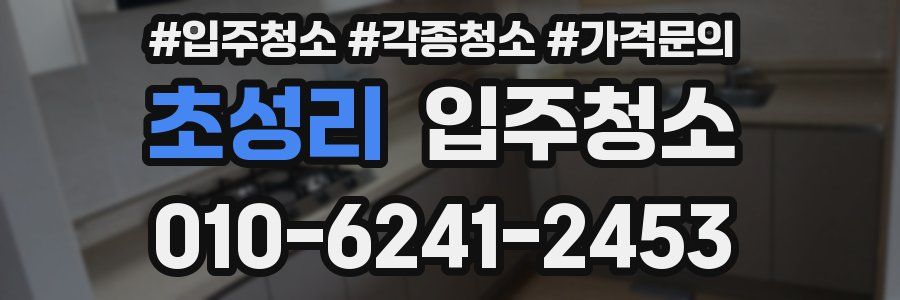 초성리 이사청소