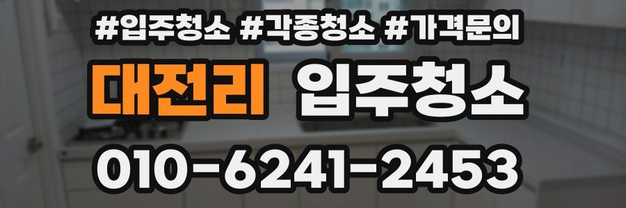 대전리 이사청소