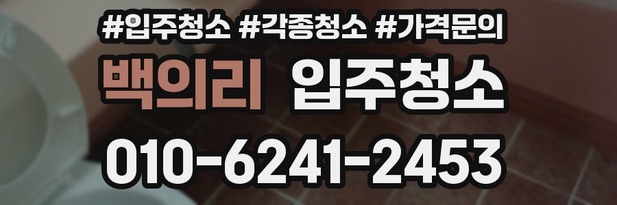 백의리 이사청소