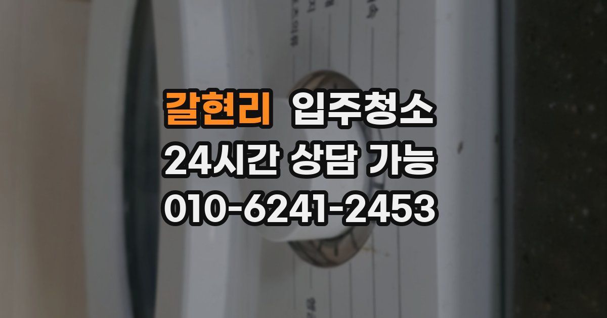 갈현리 입주청소