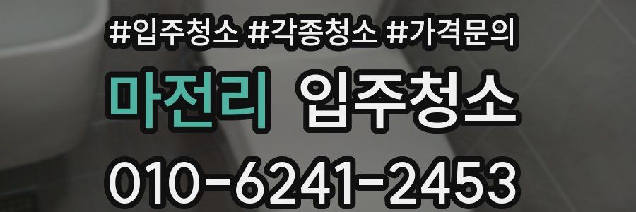 마전리 이사청소