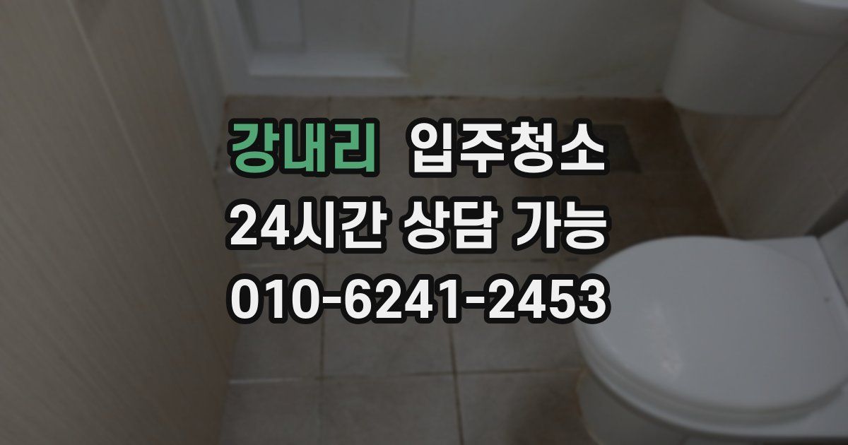 강내리 입주청소