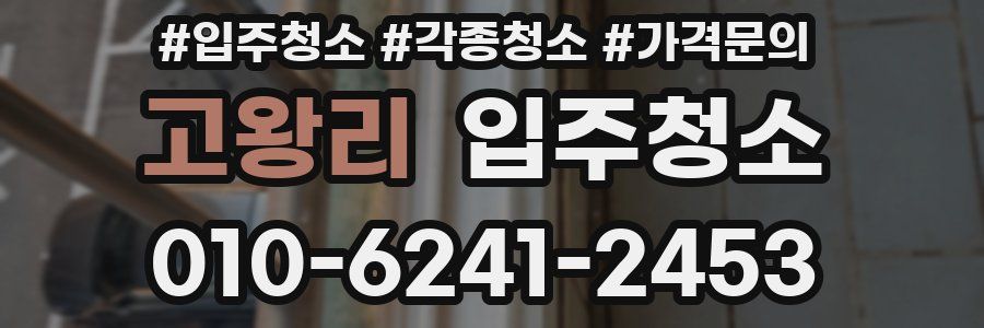 고왕리 이사청소