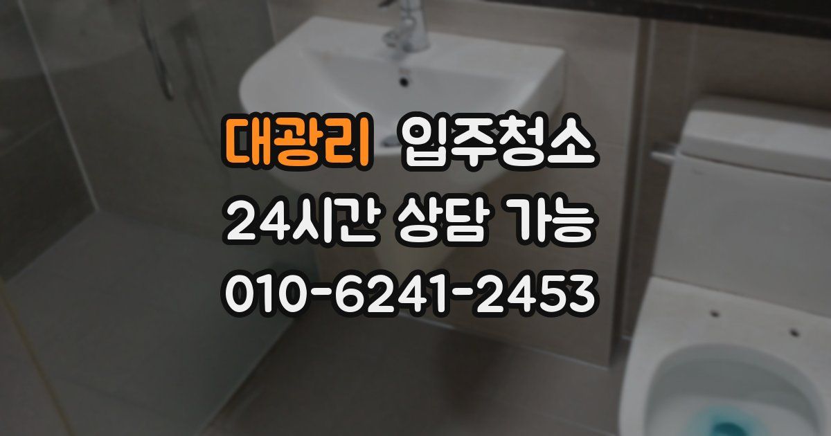 대광리 입주청소