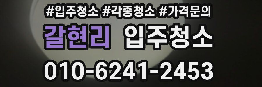 갈현리 이사청소