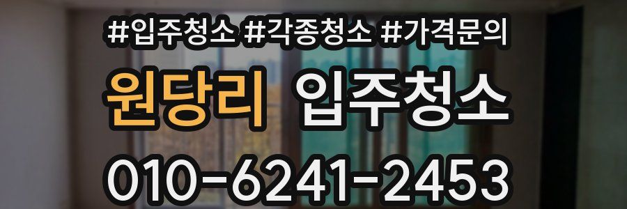 원당리 이사청소