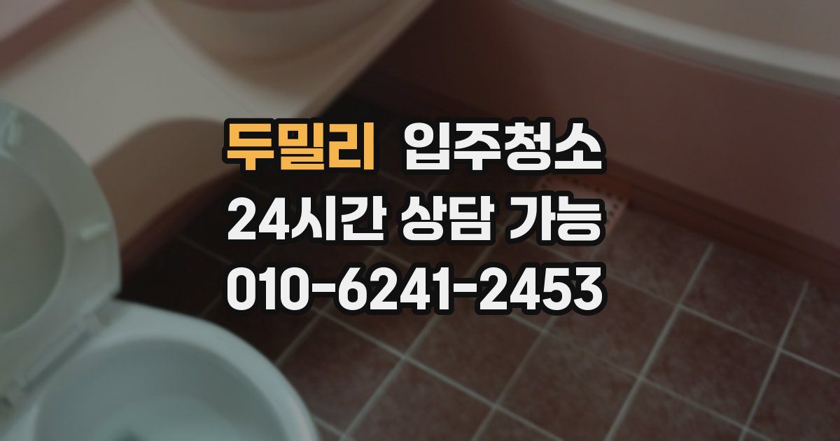 두밀리 입주청소