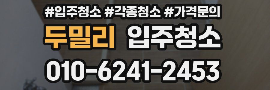 두밀리 이사청소