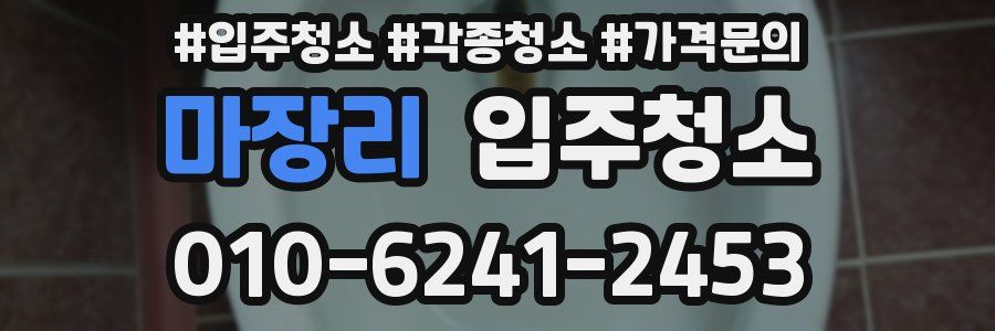 마장리 이사청소