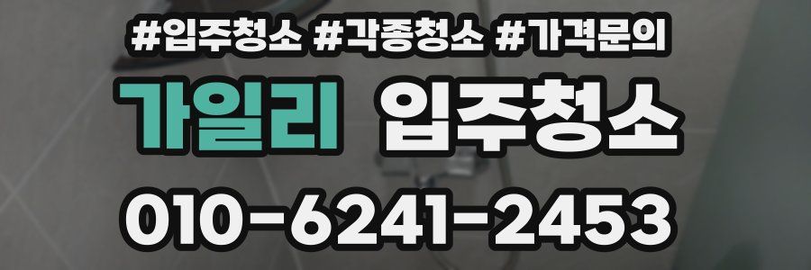 가일리 이사청소