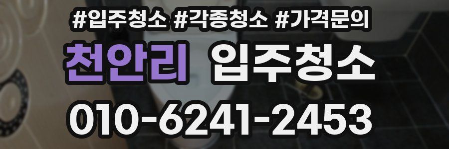 천안리 이사청소