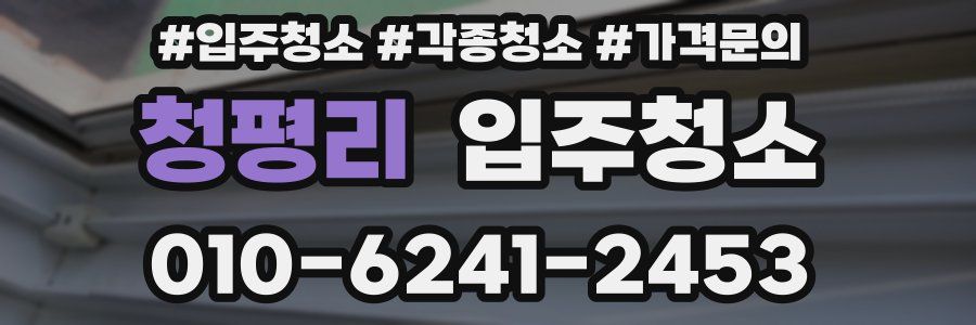 청평리 이사청소