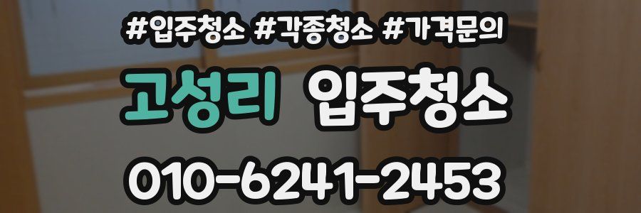 고성리 이사청소