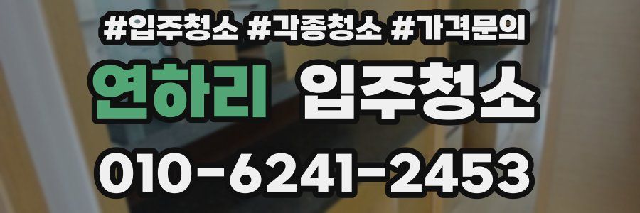 연하리 이사청소