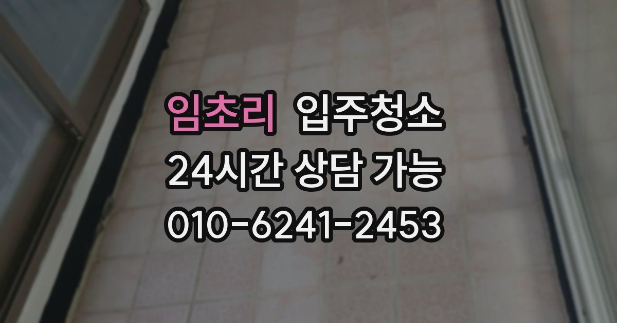 임초리 입주청소