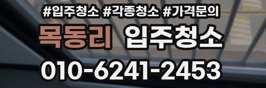 목동리 이사청소